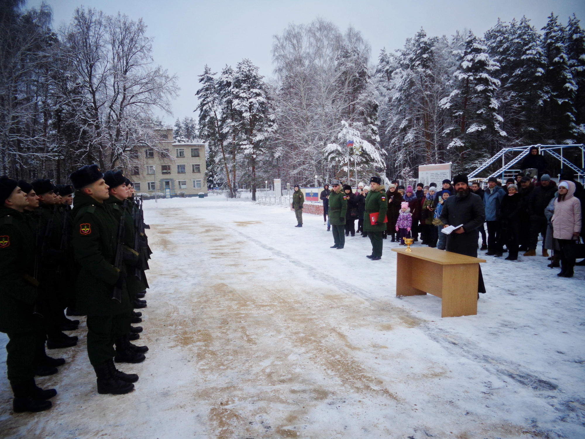 Присяга в войсковой части № 25801-Б.