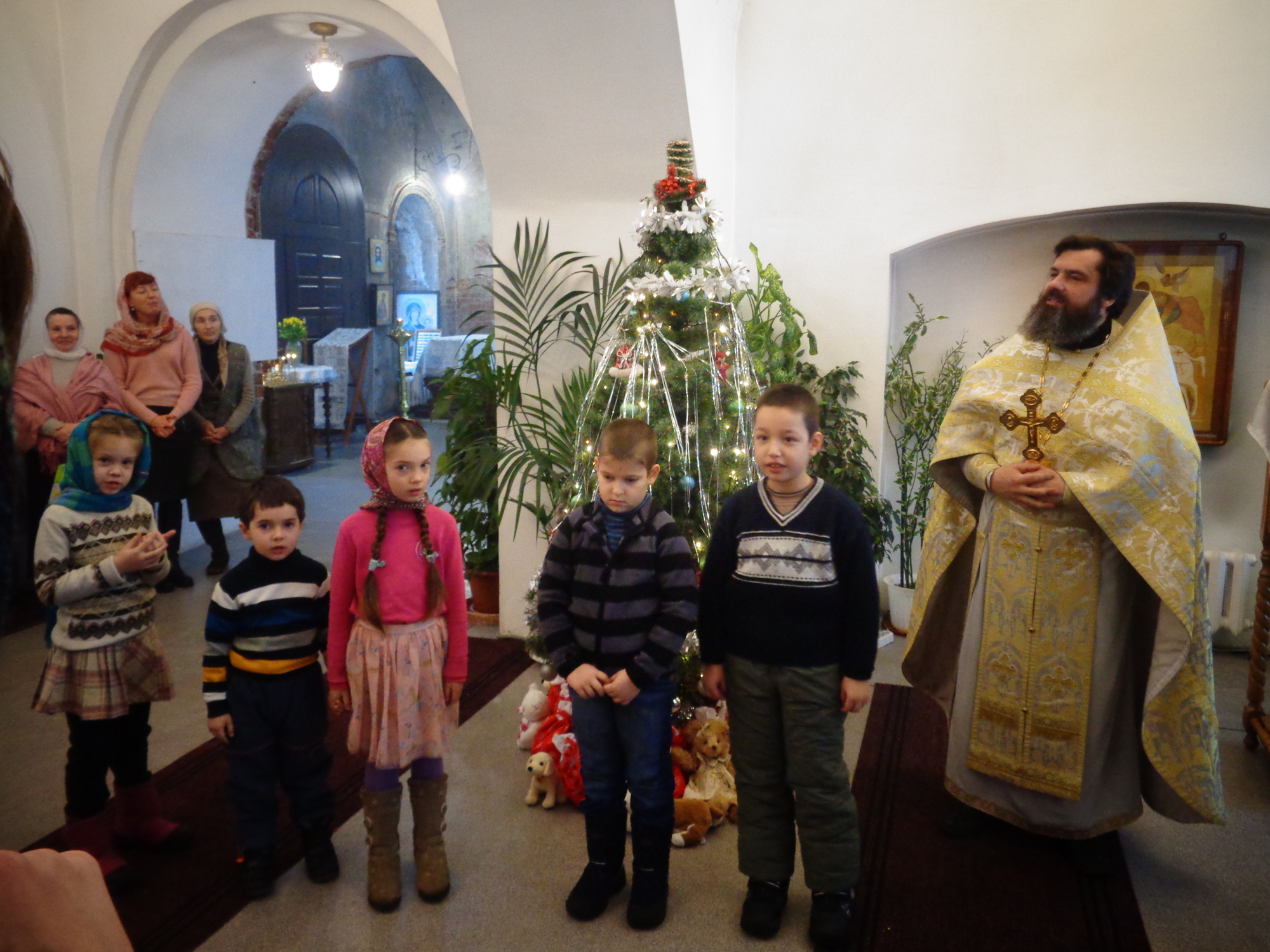Рождество Христово на приходе Казанского храма д. Грайвороны.