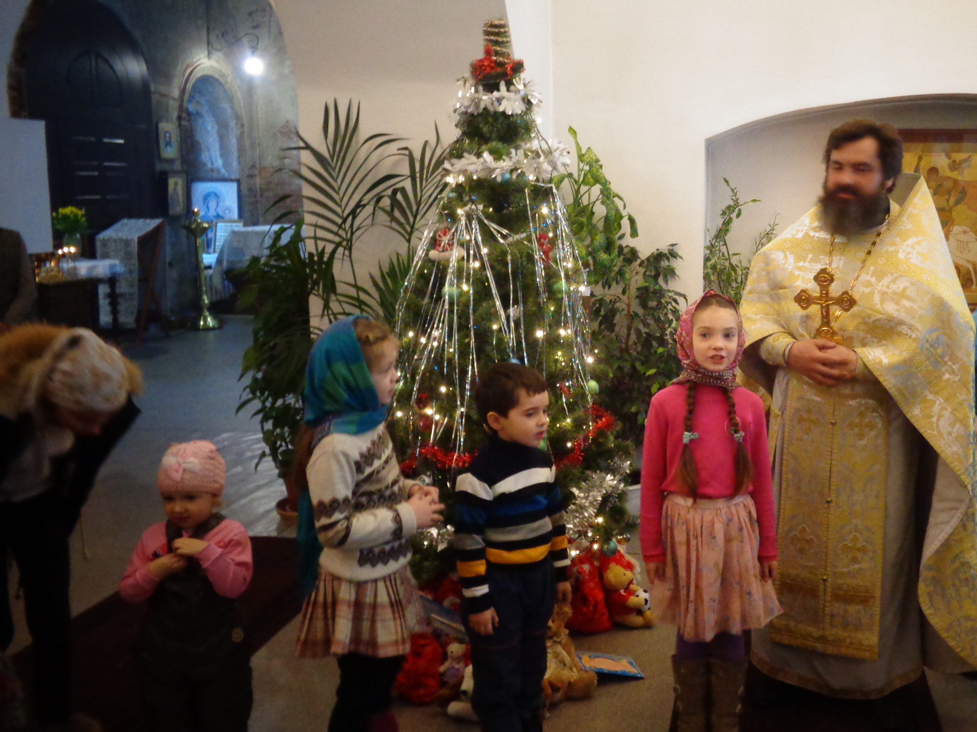 Рождество Христово на приходе Казанского храма д. Грайвороны.