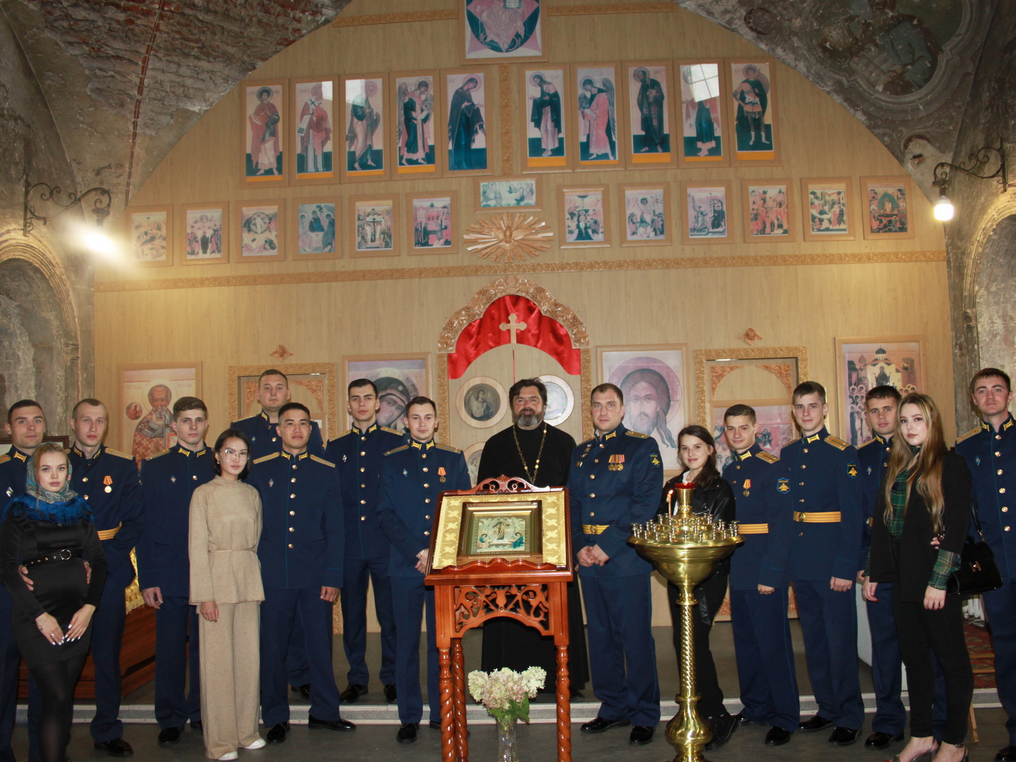 Посещение храма лейтенантами войсковой части № 17204