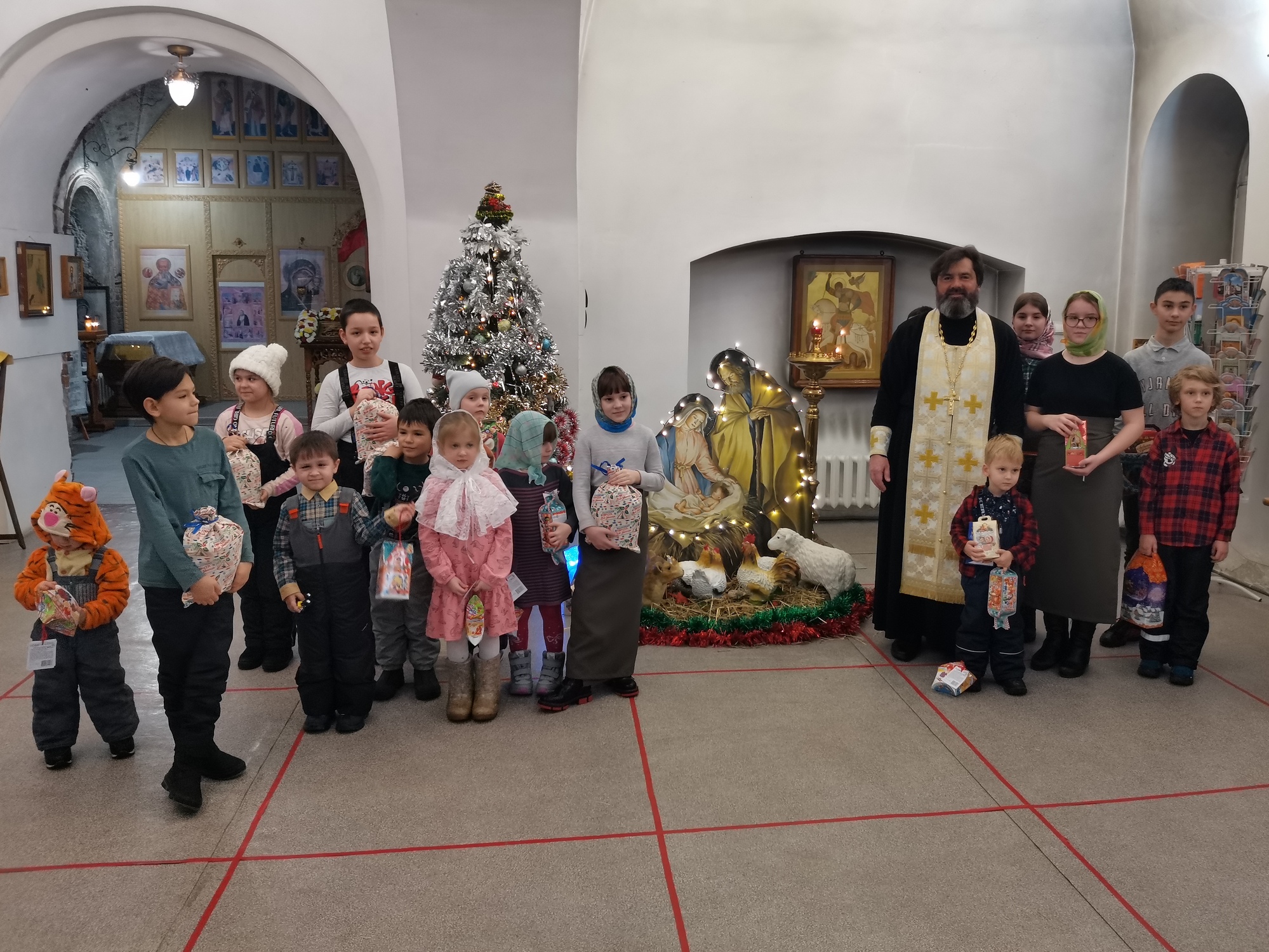 Рождество Христово на приходе Казанского храма деревни Грайвороны