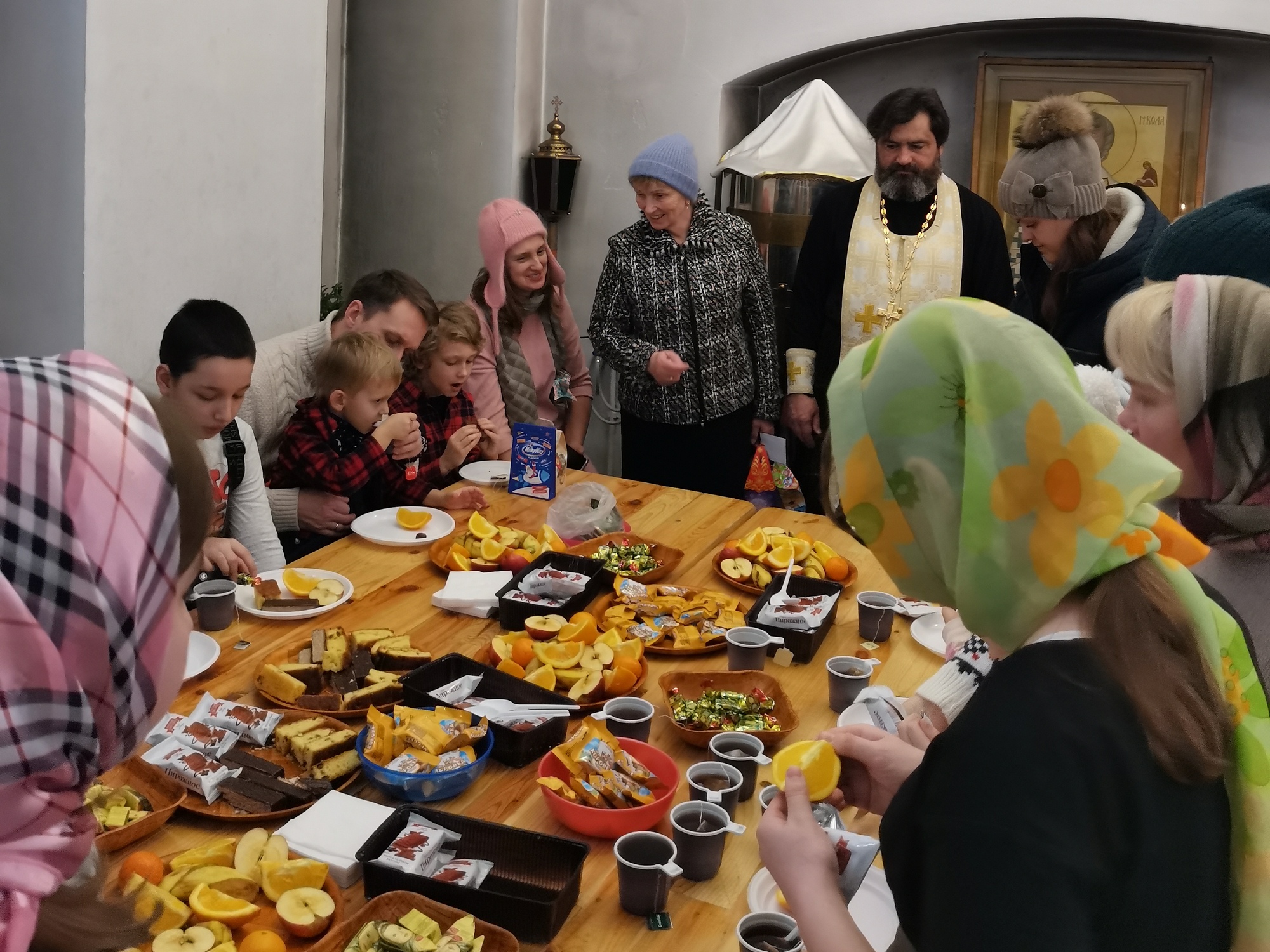 Рождество Христово на приходе Казанского храма деревни Грайвороны