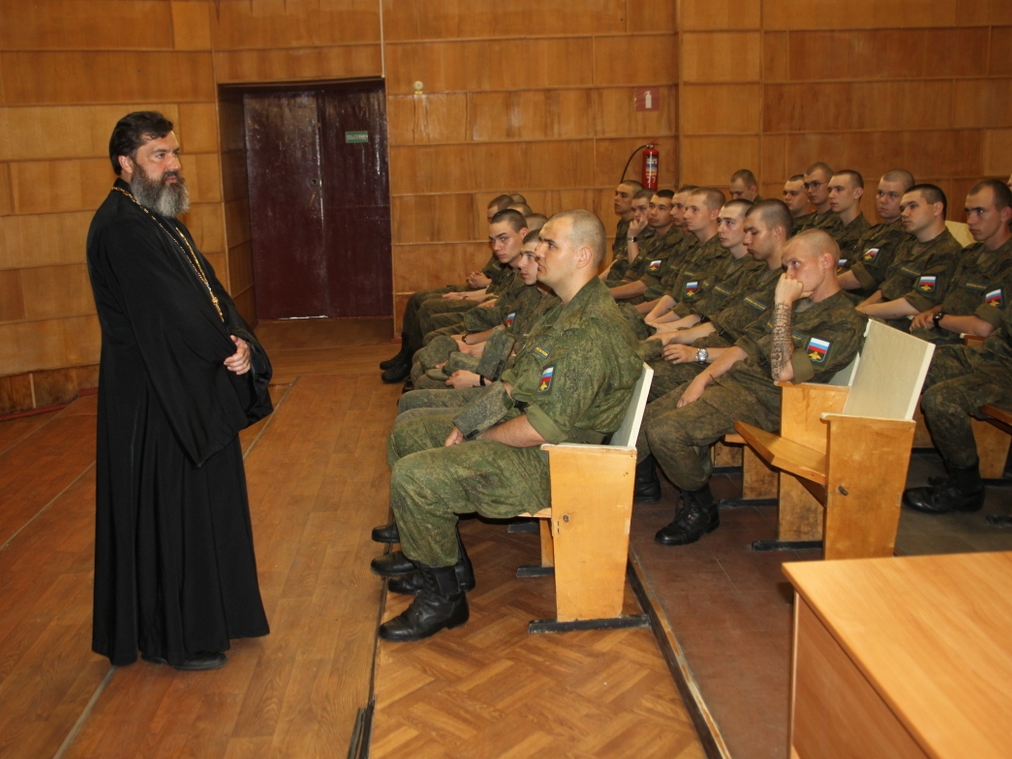 Беседа в войсковой части № 17204