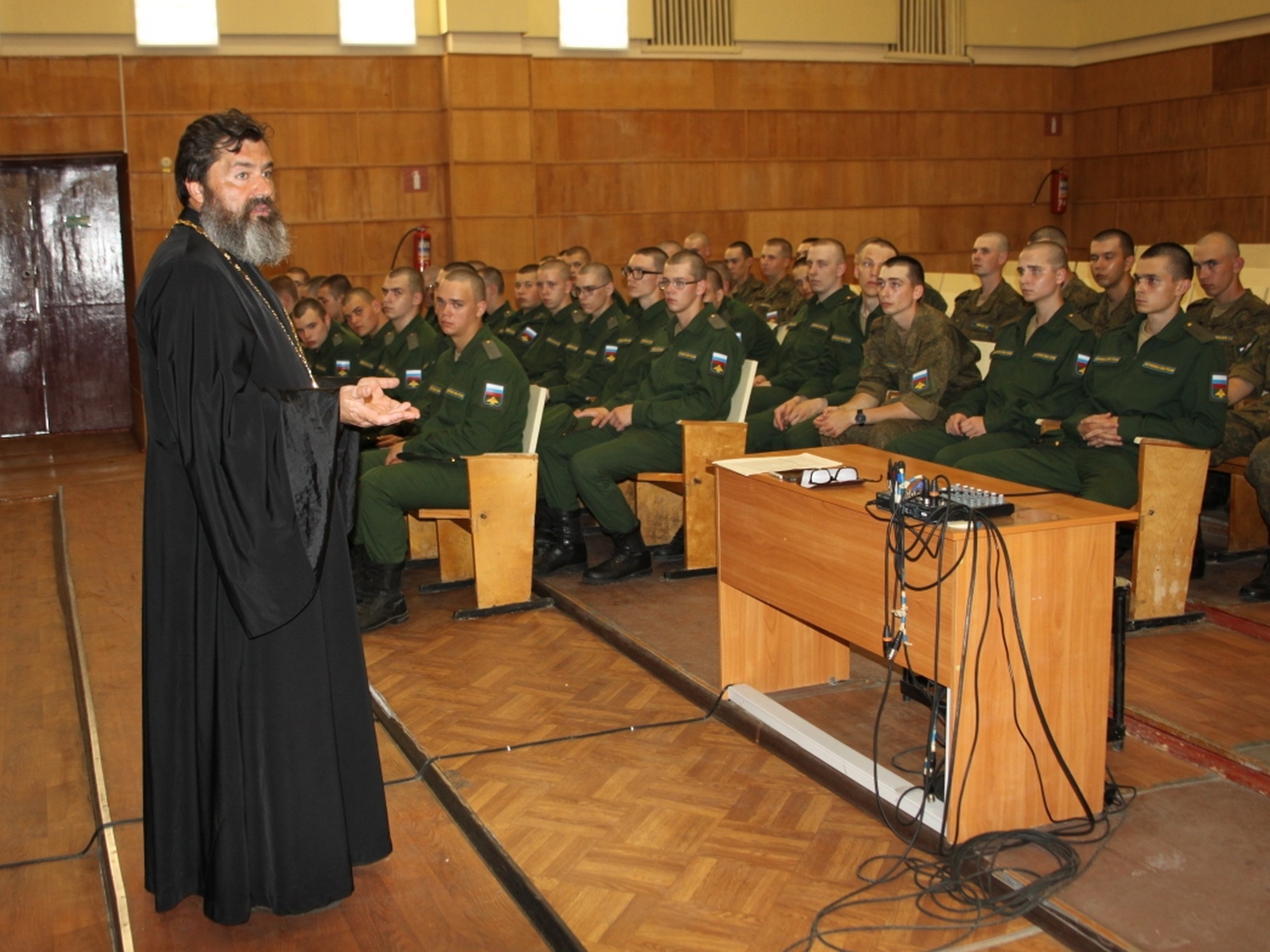 Беседа в войсковой части № 17204