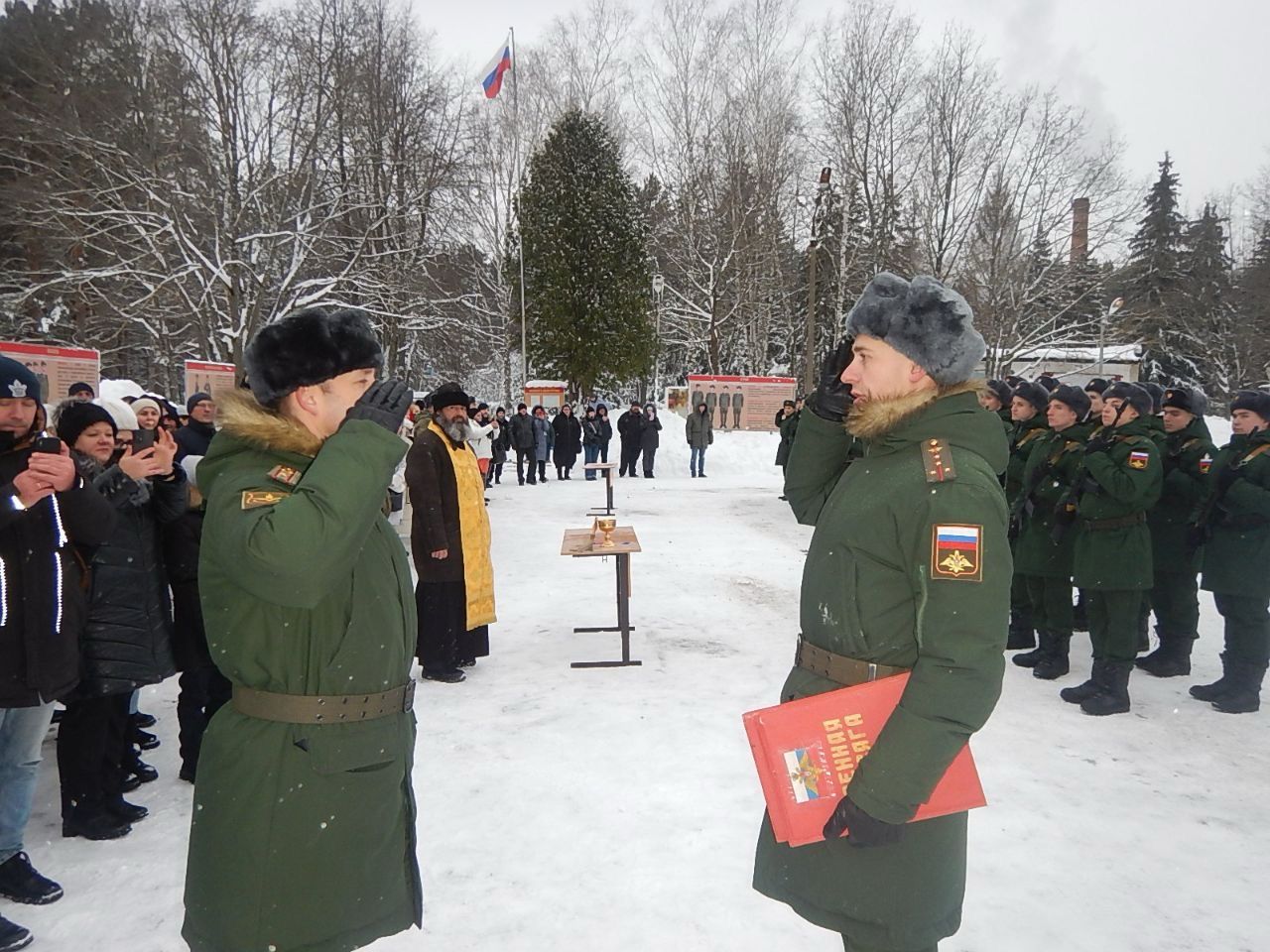 Присяга в войсковой части № 25801-8