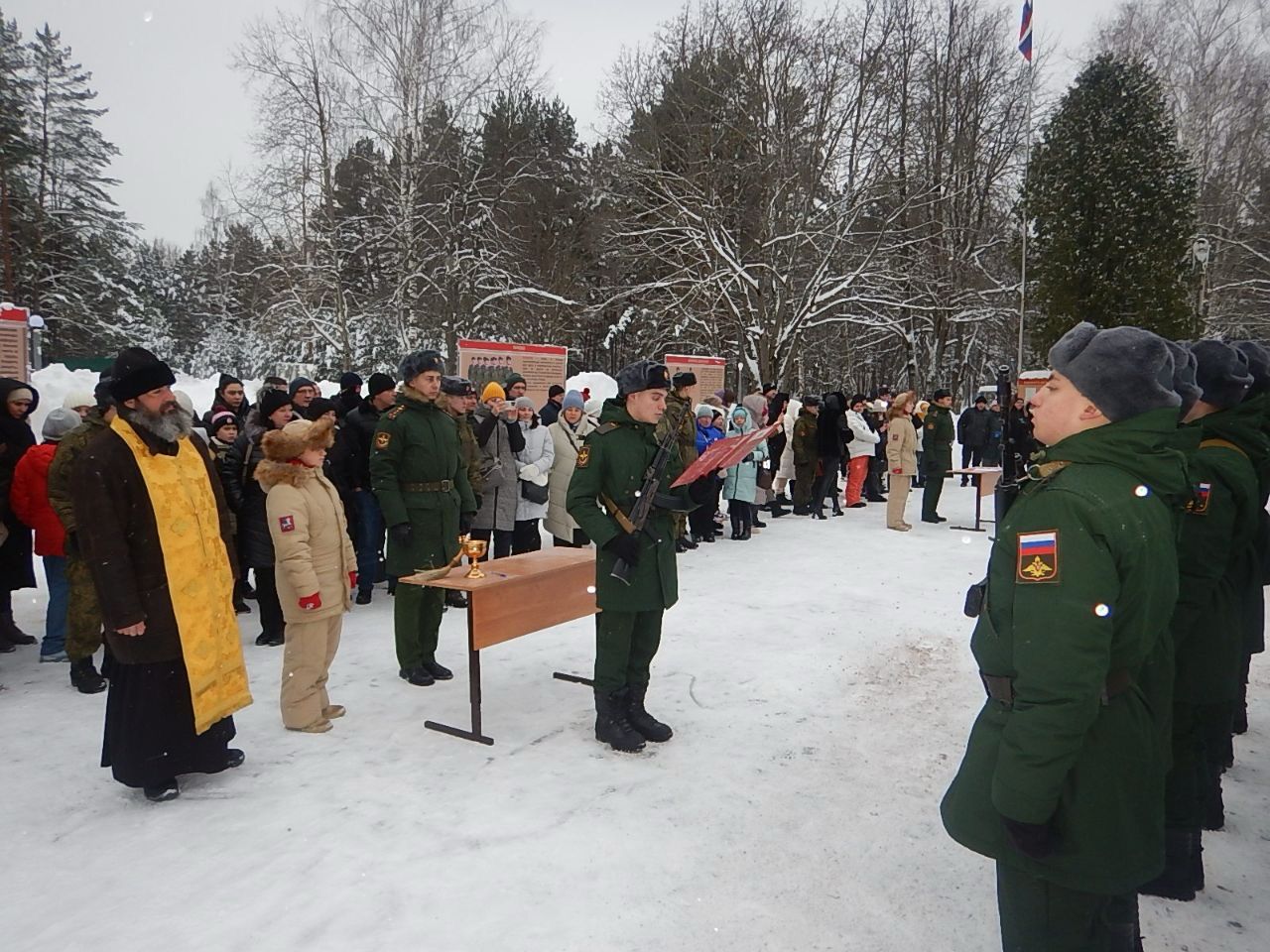Присяга в войсковой части № 25801-8
