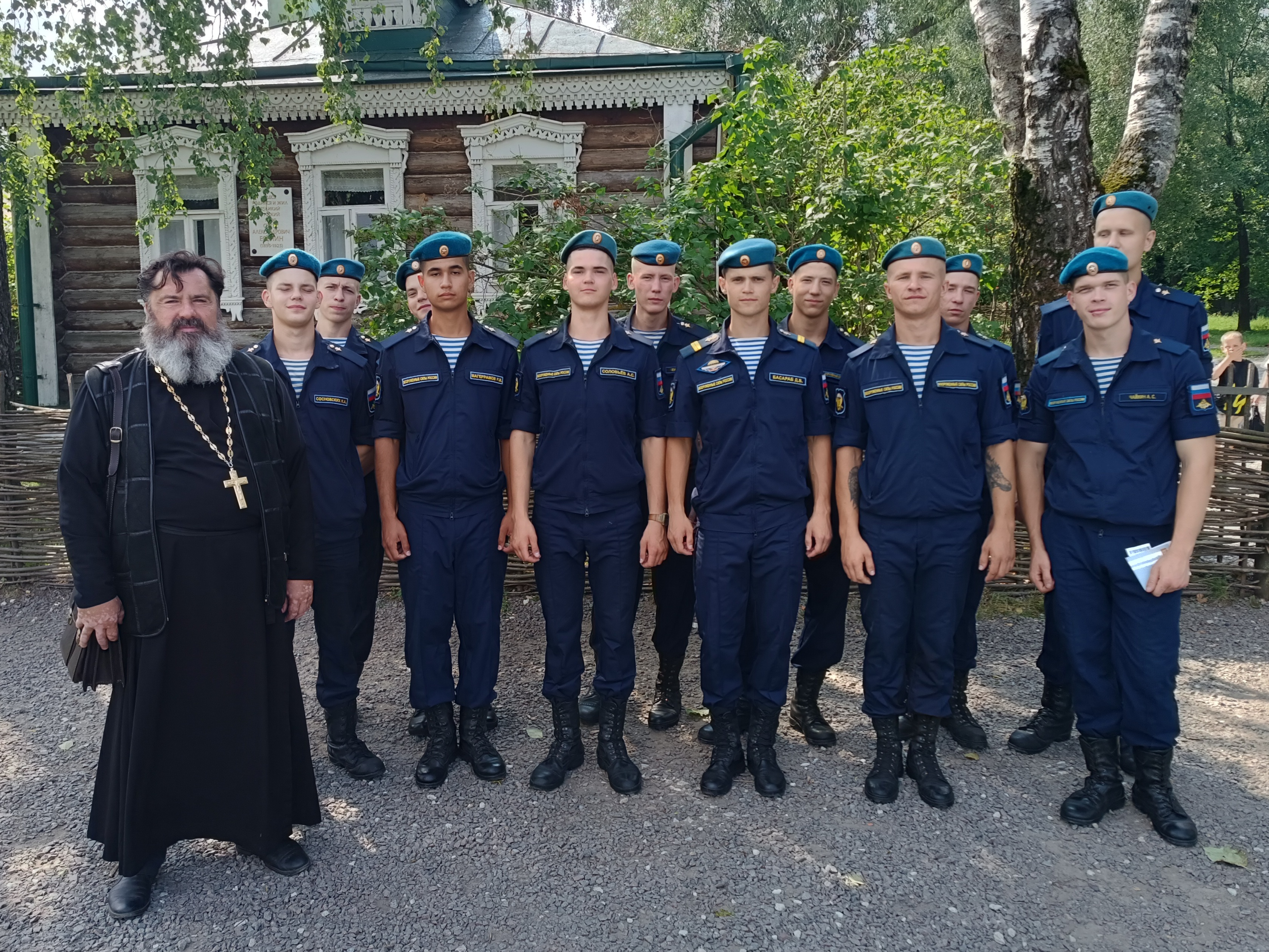 Поездка в село Константиново с военнослужащими в день воздушно-десантных войск России и День памяти св. Пророка Божия Илии.