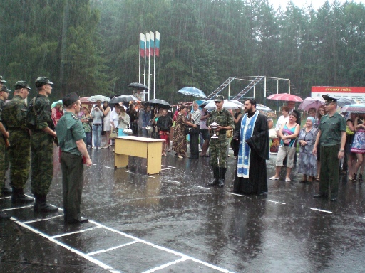 Присяга в воинской части на Черной