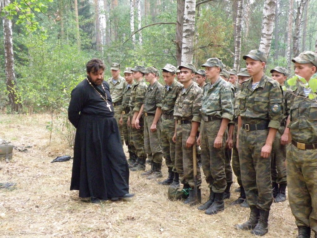 Посещение палаточного городка военнослужащих из Подольска
