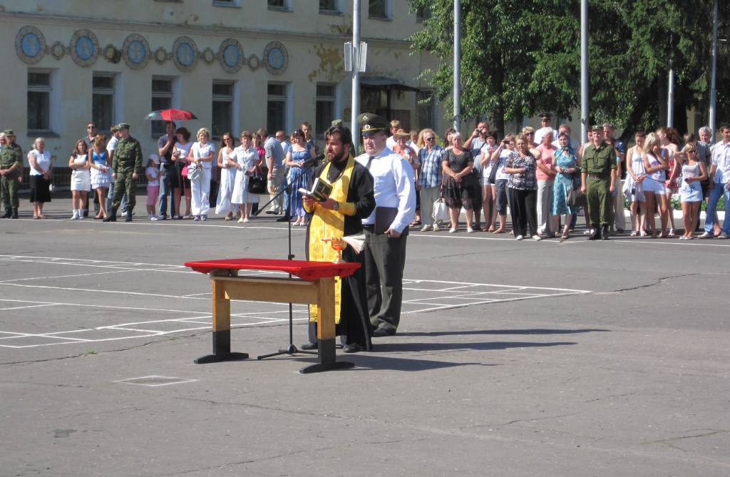 Благословение новобранцев на службу